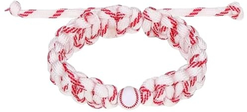 Handgefertigtes geflochtenes Sport-/Baseball-Armband, verstellbar, Basketball, Fußball, Softball, Hustle and Never Quit, inspirierende Armbänder, Anhänger für Damen und Herren, Spieltag, Saisonende