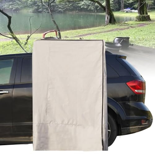 ExoticaBlend Seitendusche fürs Auto – Camping-Sichtschutzzelt mit LED-Licht für SUV, Geländewagen und LKW, Badezimmer-Duschkabinen-Zubehör, tragbar,120x120x200cm