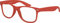 Balinco Nerd Sonnenbrille mit Klarglas matte Rubber Retro Vintage Unisex Brille mit Federscharnier (Dunkelrot)