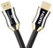 PremiumTech Cable HDMI 2.1 Europe - Câble Audio et Vidéo Ultra High Speed 48GB/s - Chargeur 8K et 10K à 60hz, 4K à 120hz – Dynamic HDR, Dolby Vision, HDR 10 - Or et Noir - 2m