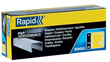 Rapid Type 13 Galvanised Staples 14mm Pack of 5000