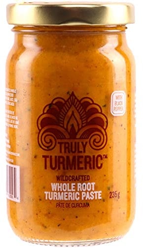 Truly Turmeric - Fresh Wildcrafted Whole Root Turmeric Paste | Turmeric Spice for Cooking and Golden Milk - 8oz (235g) - Black Pepper