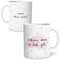 OWLBOOK® Schön das es dich gibt Geschenk für Frauen Tasse mit Spruch Personalisiert Keramik 300ml mit Namen Geschenke Geschenkideen für die beste Freundin zum Geburtstag Hochzeitstag