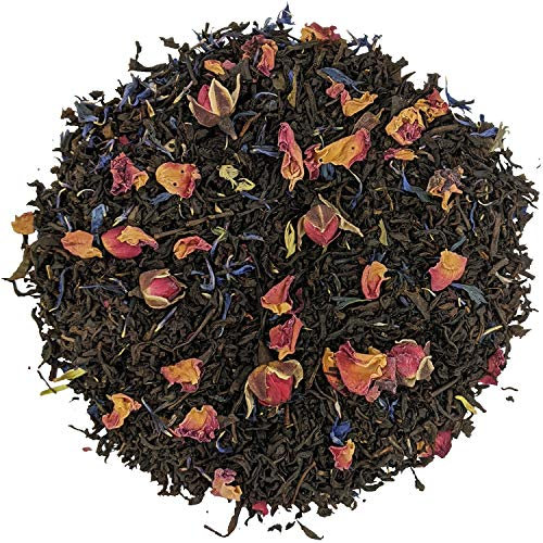 Rose Earl Grey Naturally Flavoured Black Loose Leaf Tea by Simpli-Special for Hot or Iced Tea (50g in Resealable Pouch)