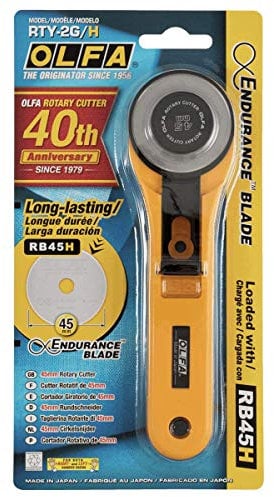Olfa Cutter rotatif 45 mm (RTY-2/G + RB45H-1)