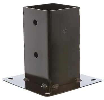 MERMIER Support de poteau sur platine - Dimension (mm) : 70x70
