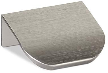 SOTECH 10 Stück Möbelgriffe Blankett Tommy Edelstahloptik gebürstet 40 mm Schubladengriffe zur Front Innenmontage inkl. Befestigungsschrauben