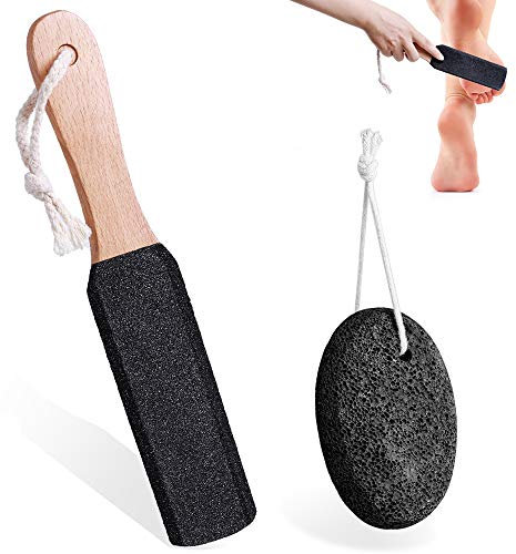 PETSUPS Natural Pumice Stones for Feet, Premium Exfoliator & Foot File,Foot File Callus Remover Foot Cracked Heels,Dead Skin,Hard Skin