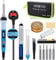 Soldering Iron Kit, SREMTCH 80W Digital LCD Soldering Iron with ON/Off Switch Adjustable Temperature knob(200-450℃) and Fast Heating Thermostatic Design, 13-in-1 Welding Tools for Electronics