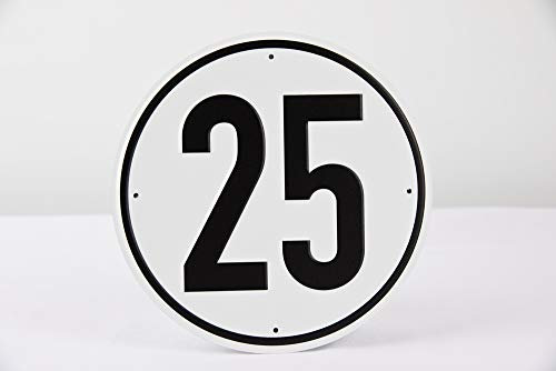 Schilderkröten Geschwindigkeits-Schild Aluminium 25 km/h