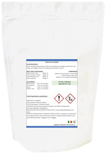 | SOLFATO DI RAME 1 KG PUREZZA 99% | AGROBULL PRODUCTS FOR NATURE |