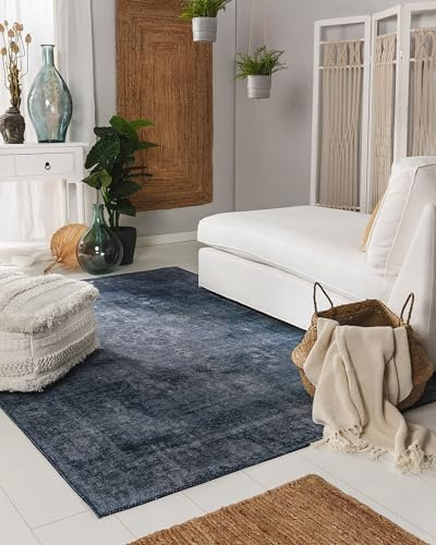 benuta Teppich Laury Blau 80x150 cm