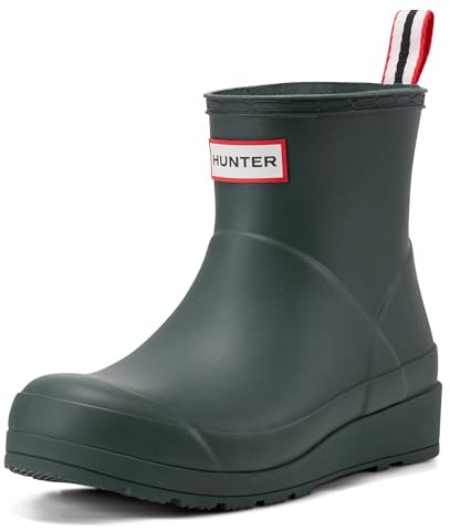 Hunter Women's Play Short Rain Boot, Arctic Moss, 36 EU