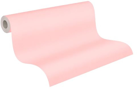 A.S. Création Unitapete Little Love Tapete einfarbig unifarben PVC-freie Vliestapete rosa seidenmatt glatt 383167
