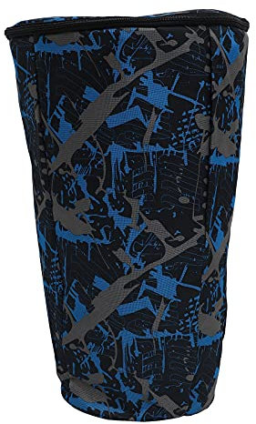 1 x Afrikanische Trommel-Gig Bag Djembe Tragetasche Oxford Tuch wasserdicht afrikanische Trommel Schulter Rucksack Camouflage Blau