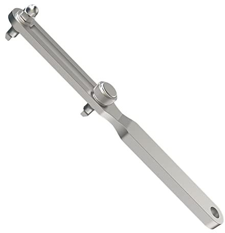 Freejoy Adjustable Watch Back Remover Tool, Wrench Type Watch Case Back Opener Remover Watchmaker Watch Repair Kit for Battery Replacement and Watch Repair, Square Beak, Modern