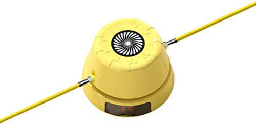 LIANGMEI Jump Rope Machine Smart Automatic Counting Multi-users Jump Workout Interaction Machine with Remote Control for Home Gym Party, 001 Low -Match Yellow
