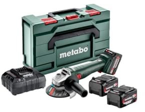 Metabo W 18 L 9-125 602249960 - Smerigliatrice angolare a batteria, 125 mm, 18 V, 4,0 Ah