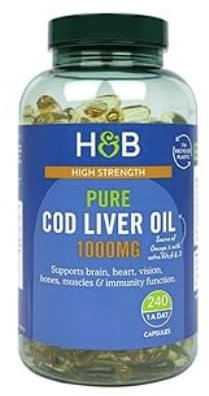 Bestori Holland & Barrett Pure Cod Liver Oil 1000mg 240 Capsules