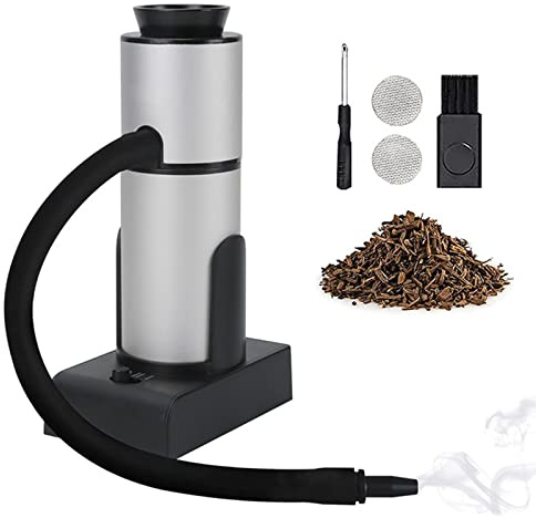 DAZZLEEX BBQ Cold Food Smoker Tragbarer Smoke Injector Käse Lachs Wurst Fleisch Cocktail Halter Smoker Silber
