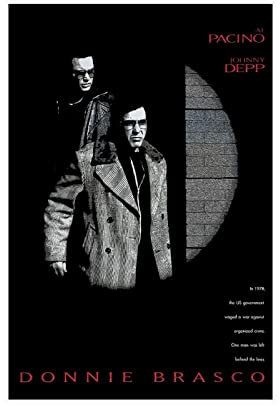 HDTS Klassisches Filmposter Donnie Brasco, Leinwand, Poster, Wandkunst, Dekoration, Bild, Gemälde für Wohnzimmer, Schlafzimmer, Dekoration, Rahmen: 30 x 45 cm