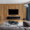 dedeco Wohnzimmerrückwand TV-Wand Wandpaneel Wohnrückwand Rückwand Tapetenersatz, Motiv: Holz V6, 250 x 100 cm, Nano-Protect: hochglanz, wasserfest, robust, als Wandverkleidung aus Hartschaum PVC