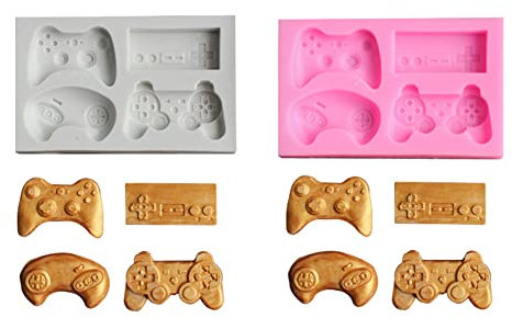 Chocolate Molds - 3D Video Game Controller Pudding Mold - Homemade Craft Mould, Kitchen Tool Moulds for Chocolate, Cake Decoration, Pudding, Jelly