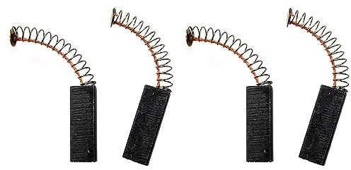 Escobillas de carbón para motor eléctrico, 2 pares de cepillos de carbón de repuesto para aspiradora de motor eléctrico, pieza de reparación, 6,3 x 11 x 32 mm