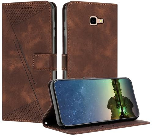 Mo-Beauty Handyhülle für Samsung Galaxy A3 2017 / A320, PU Leder Brieftasche Klapphülle Magnetic Standfunktion Kartenfach Schutzhülle hülle für Samsung A3 2017/A320 - Braun