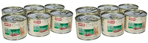 animonda Carny Adult Katzenfutter, Nassfutter für ausgewachsene Katzen, Rind + REH mit Preiselbeeren, 6 x 200 g (Packung mit 2)