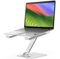 OMOTON Aluminium Laptop Ständer Höhenverstellbar, Ergonomischer Faltbarer Notebook Ständer, Laptop Halterung für Laptops wie MacBook Pro/Air (11-16 Zoll), Silber