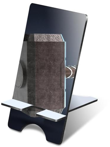 Destination Vinyl ltd 1 x 3mm MDF Mobile Phone Stand Thor Hammer God Hero Wooden Holder for Mobile Phone, Smartphone #52269