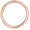 NAVZA Surgical Steel Nose Rings- Nose Hinged Hoops for Men and Women - Body Piercing Jewelry Earrings Lip Rings 6mm-7mm-8mm-9mm-10mm (Rose Gold 18g, 7mm)