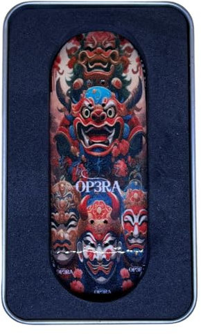 Leefai Pro Fingerboard Deck 34 * 96mm Op3ra V2 Handmade Wood Decks 5 Layer UV Printing Graphic (Mythological)