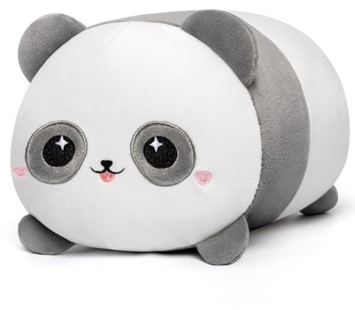 Mewaii Panda Plüschkissen 20CM Weiches Kawaii Kuscheltier für Kinder,Niedliches Panda Plüschtier,Perfektes Kuschelkissen und Geschenk