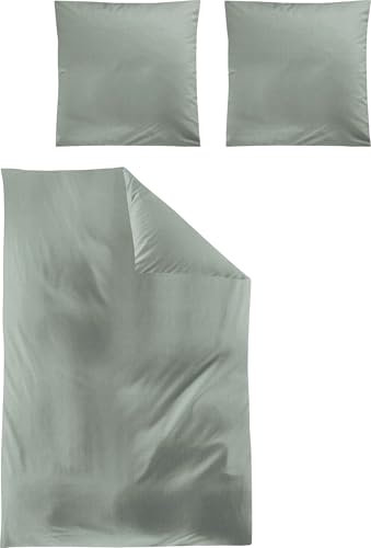 Irisette Bettwäsche Tencel™ Lyocell grün Größe 1x 155x220 cm + 1x 80x80 cm