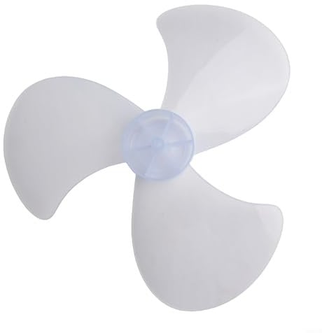 Plastic Fan Blade with Nut Cover for Standing Pedestal Fan Table Fanner White 16 Inch,Pedestal Oscillating Stand Fan Desk Fans Electric Tower Standing Office Home(Fan blade)
