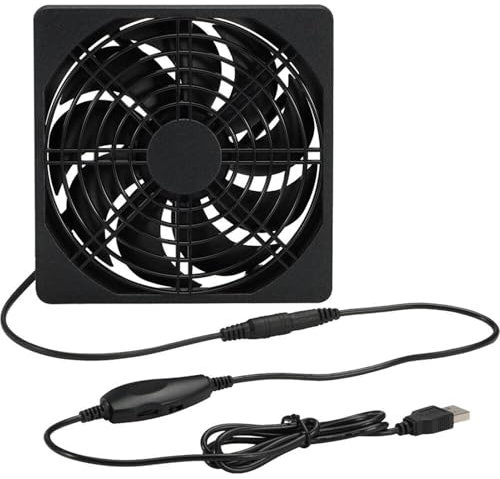 Ventilador USB para PC - Potente ventilador de refrigeración externo para PC Ventilador alimentado por USB | Ventilador USB compacto ventilador de refrigeración portátil para equipos industriales