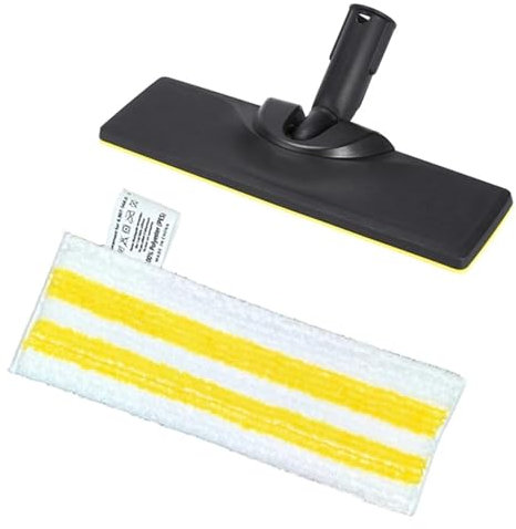 TUBBEK Ensemble de Buses de tête de Brosse de Sol et de Tissus de vadrouille, for karcher série SC SC2 SC3 SC4 SC5, pièces de Nettoyeur à Vapeur, Chiffon de Brosse de Sol