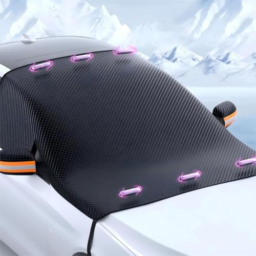 Frontscheibenabdeckung Auto für 2014-2023 2024 Mercedes-Benz V-Class W447 Marco Polo, Scheibenabdeckung Auto Winter Windschutzscheibenabdeckung Frontscheibenabdeckung Winter(Orange)