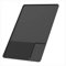 Silicone Coffee Machine Mat, 40x60CM Large Coffee MachineTray with Raised Edges, Large Dish Drying Mat Counter Protector, Multi-Functional Base Mat for UnderCoffee Machines Bar Wine Cabinet- Black