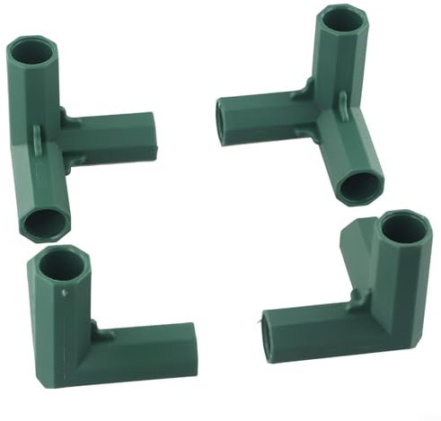 Solaughguy Gardening Will - 10 raccordi per tubi a gomito in PVC a 3 vie da 16 mm, per costruire serre e mobili, per tubi da 16 17 mm, costruzione in plastica (A)