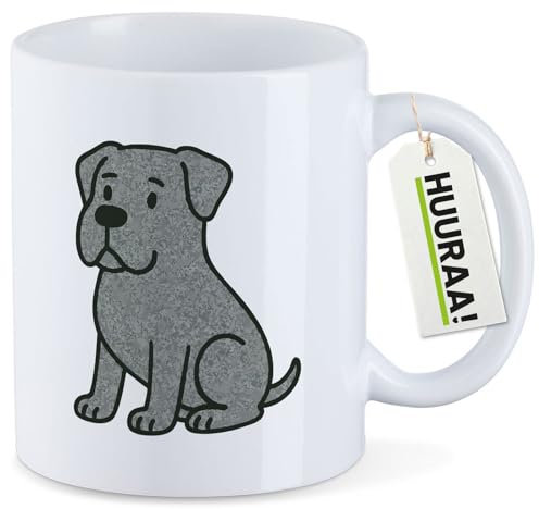 Huuraa Tasse Cane Corso Comic Corsi Geschenk 330ml Weiß Cane Corso Präsent