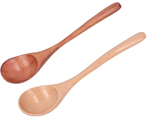 Cucharadas de Madera, Cucharada de Madera 2pcs de Sopa de Cucharas de Cocción de para Servir de Sopa de Cuchara de Ramen para Uso en Casa y Restaurante para Uso