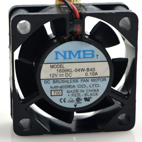 DJHAQDM Compatible for NMB 1606KL-04W-B40 12V 0.10A 4cm 4015 2-Wire Cooling Fan