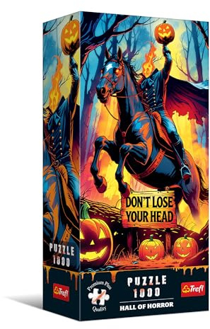 Trefl Premium Plus Quality Hall of Horror Puzzle: Headless Knight - 1000 Pieces - Horror Rich Series and Dark Atmosphere - Perfect Combination of Pieces for Adults and Kids Ages 14+