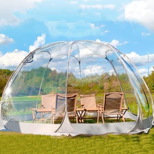 Portable Bubble Tent Pop Up Gazebo – Instant Dome Shelter for 4-6 Persons, Transparent Camping Tent for Outdoor & Restaurants 3m