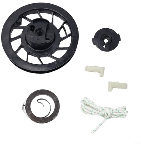 Replacement Pull Starter Recoil Assembly Kit for Pulley, Spring, Pawls and Cord, for Briggs& Stratton-Classic 35/375, Sprint-450/500/550-Series Engines, Metal, and Plastic Build