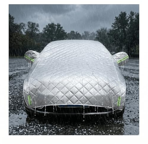 Bâche Voiture Extérieur Anti-grêle pour Mercedes GLA 200 2020-2024,Demi-Housse De Voiture Épaissie,Toiture Semi-Couverte imperméable résistante au Soleil vy101de