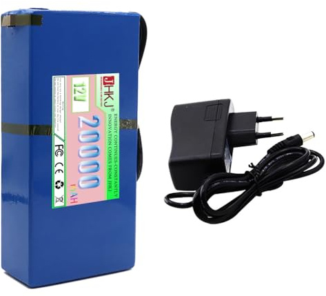 12V Lithium Polymer Battery 20000mAh Portable Outdoor Battery with Charger for Streetlights and Monitoring Equipment